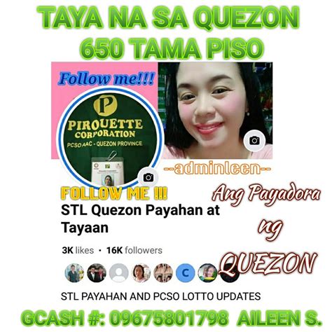 STL PAYAHAN SA QUEZON (Birthday mo code ko swerte mo).